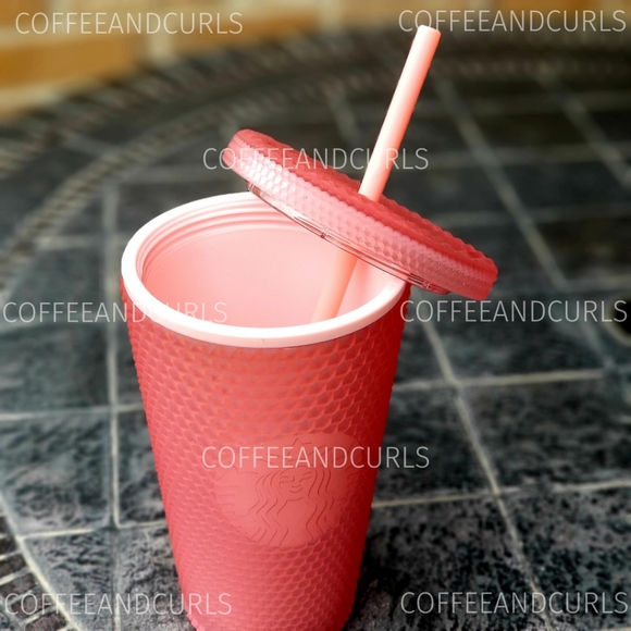 Starbucks Pink Lemonade Soft Touch Studded Grande 16oz NWT - Picture 4 of 7